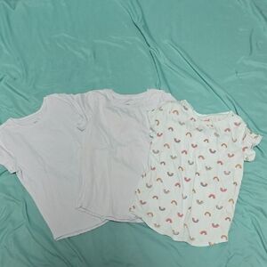 Wonder Nation Kids Short Sleeve Tees - White and Multicolor